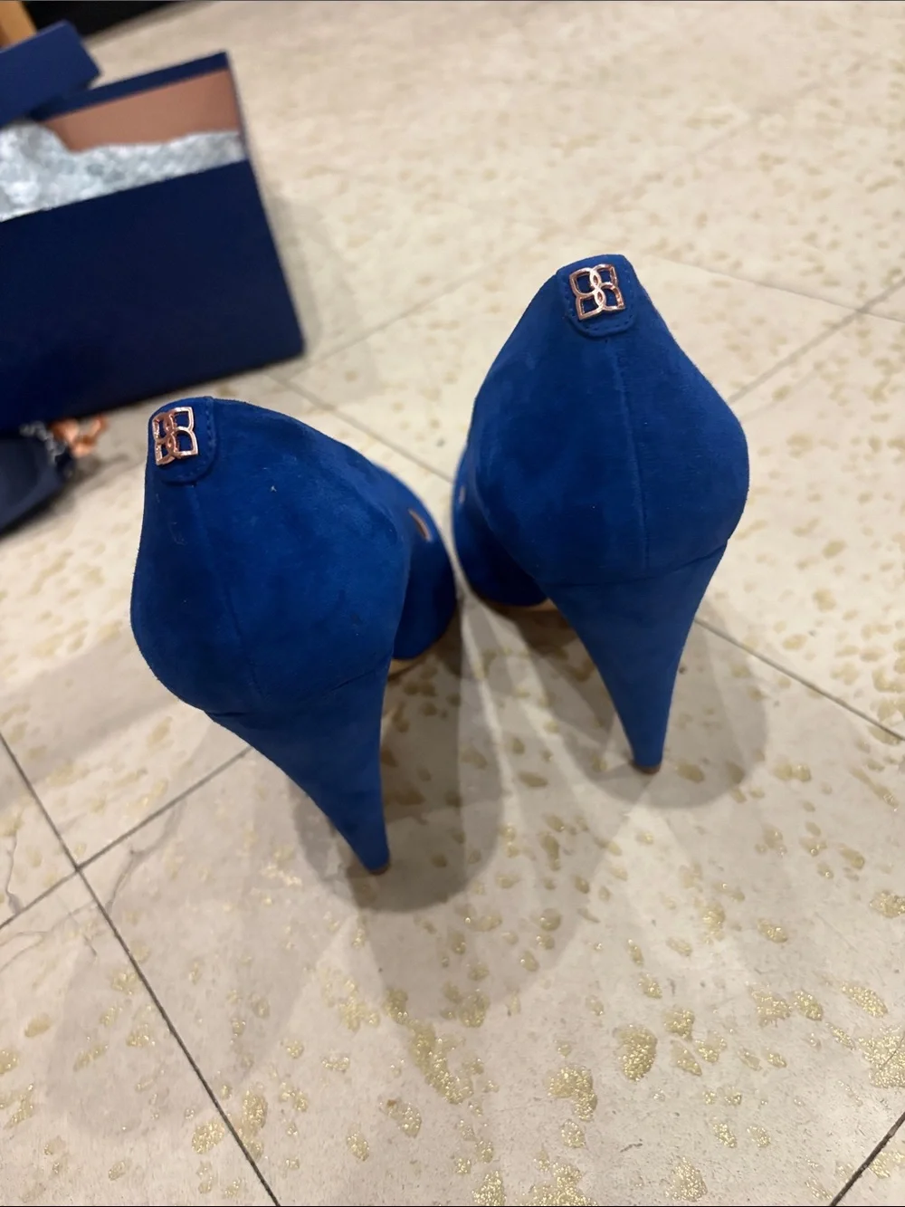 Mavette Madonna Pump Blue Suede EU 39